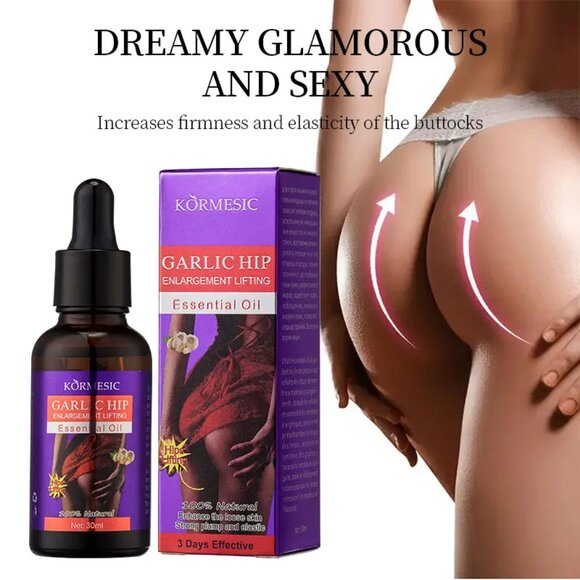 Garlic Hip Essential Oil Natural Hip up Firming and Buttock Enlargement - Picture 1 of 4